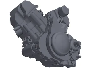 Aprilia SXV 550 Engine 3D Model preview