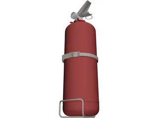 Fire Extinguisher 3D Model preview