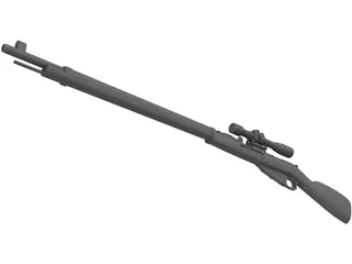 Mosin-Nagant 3D Model preview