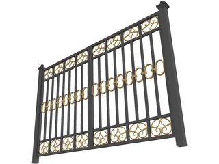 Fence 3D Model preview