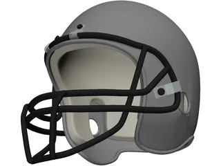 Football Helmet 3D Model preview