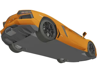 Lamborghini Aventador LP700-4 (2012) 3D Model preview
