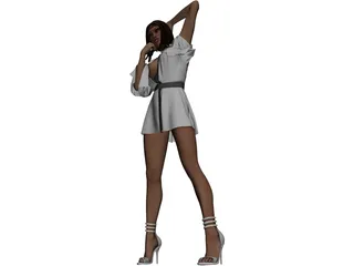 Lady 3D Model preview