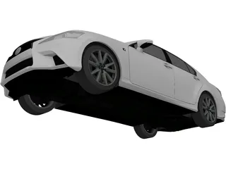 Lexus GS350 F (2013) 3D Model preview