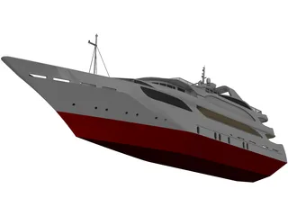 Yacht 3D Model preview