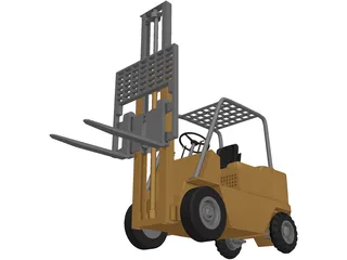 Forklift 3D Model preview