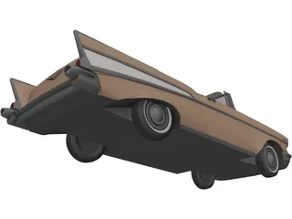 Chevrolet BelAir Convertible (1957) 3D Model preview