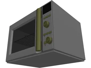 Microwave Oven 3D Model preview