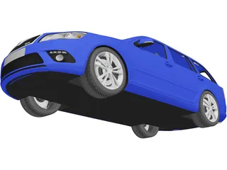 Skoda Octavia RS Combi (2010) 3D Model preview