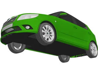 Skoda Fabia RS (2010) 3D Model preview