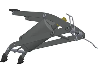 Bicycle Floor Pump 3D Model preview