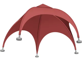 Tent 5 Legs 3D Model preview