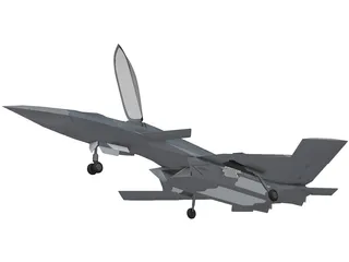 JAS-41 Vampyren Unofficial Concept 3D Model preview