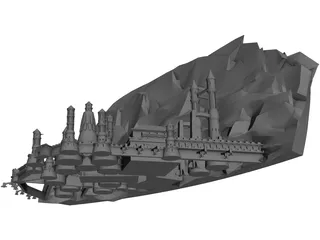 Castle 3D Model preview