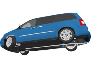 Chrysler Town and Country (2013) 3D Model preview
