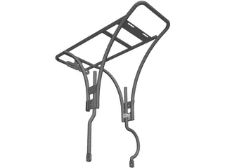 Carrier Bag Bicycle 3D Model preview