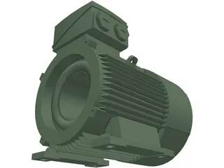 Siemens Electric Motor 3D Model preview