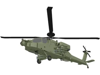 Boeing AH-64D Apache Longbow 3D Model preview