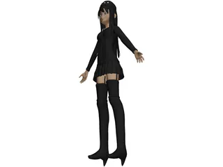 Andr the EnderGirl 3D Model preview