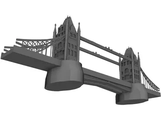 London Tower Bridge 3D Model preview