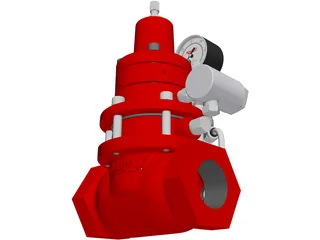 Kimray Pressure Regulator 3D Model preview