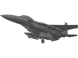 McDonnell Douglas F-15A 3D Model preview