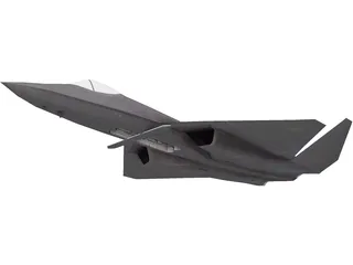 Northmann YF-23 Black Widow II 3D Model preview