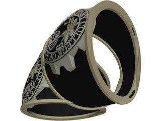 Citadel School Ring 3D Model preview