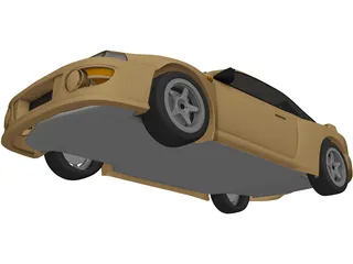 Subaru Impreza Coupe 3D Model preview