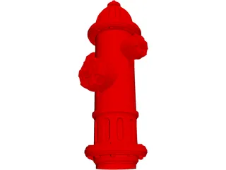 Fire Hydrant 3D Model preview