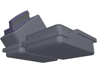 Electronic Password Lock 3D Model preview