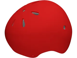 Skate Helmet 3D Model preview