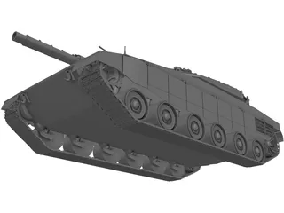 Merkava Tank 3D Model preview