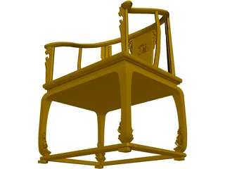 Chinese Chair 3D Model preview