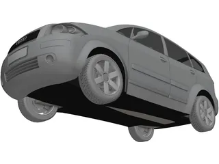 Audi A2 3D Model preview