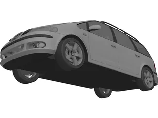 Seat Alhambra 3D Model preview