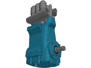 CAT 2510 High Pressure Pump 3D Model preview