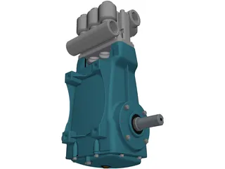 CAT 3520 High Pressure Pump 3D Model preview