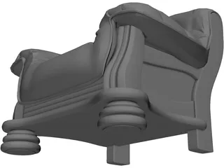 Arm Chair 3D Model preview