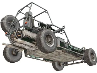 Military Buggy 3D Model preview