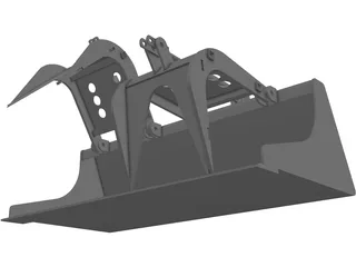 Grapple Bucket 3D Model preview