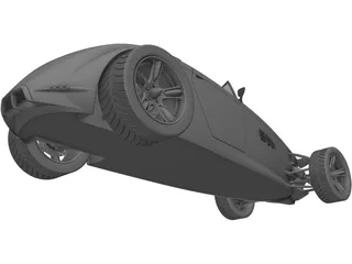 Sabre Hot Rod Concept 3D Model preview