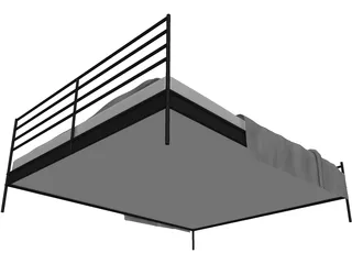 Bed Double 3D Model preview