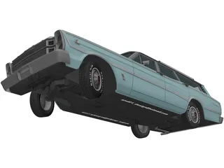 Ford Country Squire (1966) 3D Model preview
