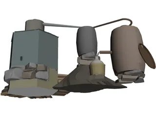 Moonshine Still 3D Model preview