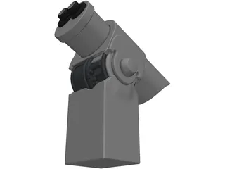 Public Binoculars 3D Model preview