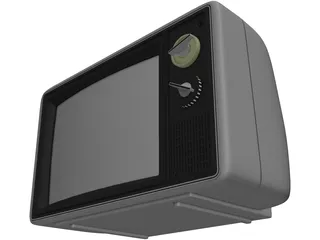 Old TV 3D Model preview
