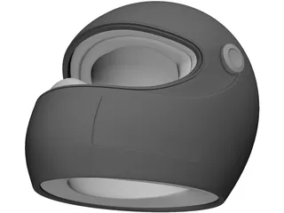 Motorcycle Helmet 3D Model preview
