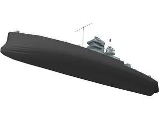 USS Nevada (BB-36) 3D Model preview
