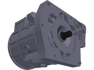 EV Motor 3D Model preview